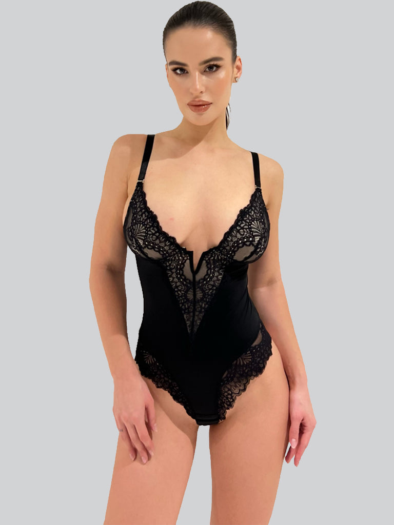 Stalkette SleekV Lace Bodysuit