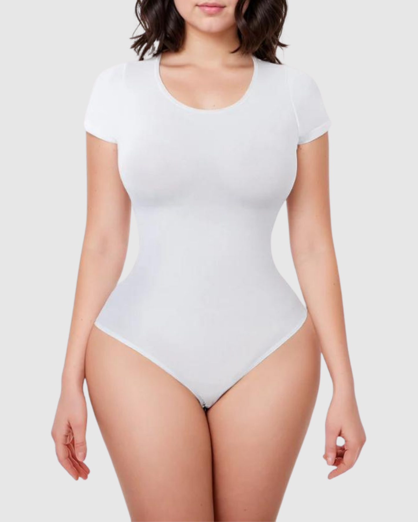 Stalkette Sleek&Short Round-Neck Bodysuit